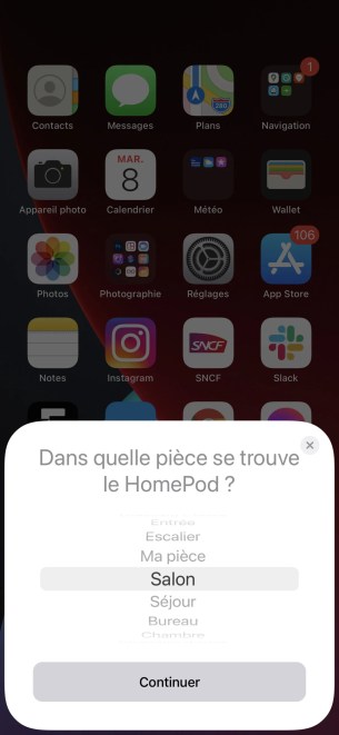 Apple HomePod mini configuration Etape 2