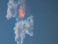 Explosion du Starship. // Source : Capture d'écran YouTube AFP